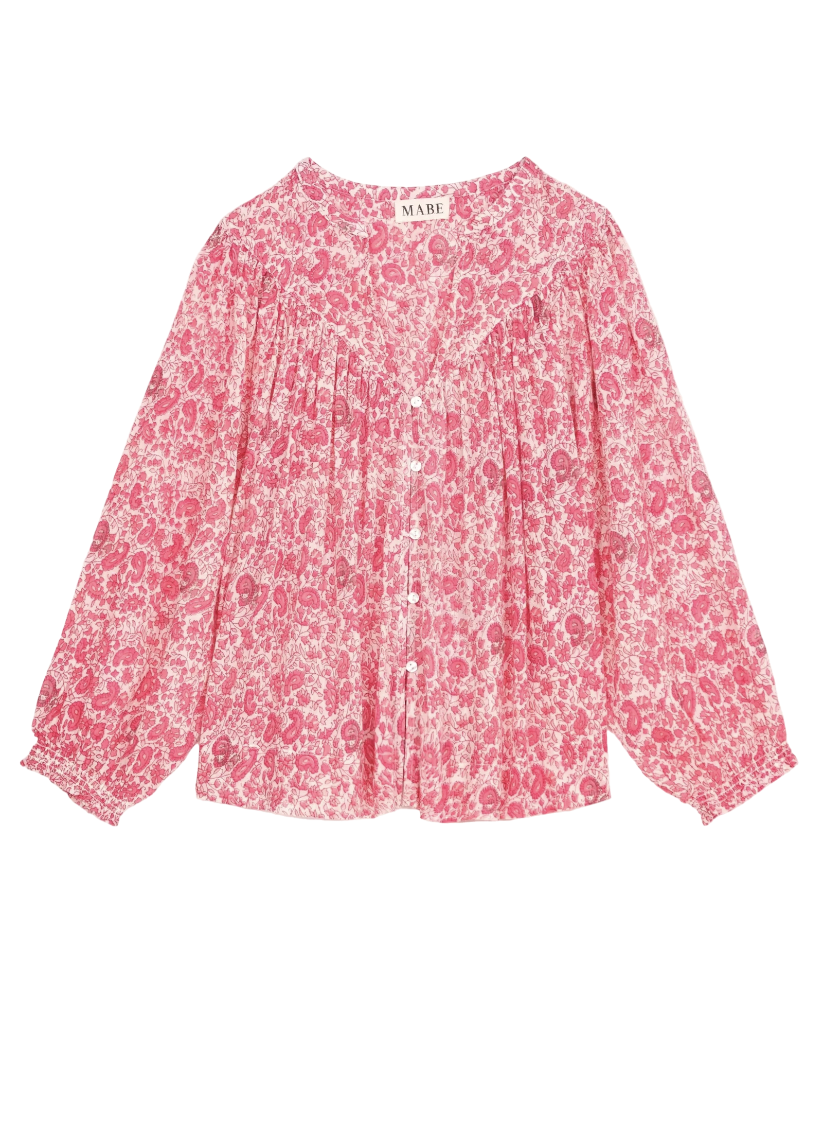 M.A.B.E Apparel esti long sleeve blouse pink