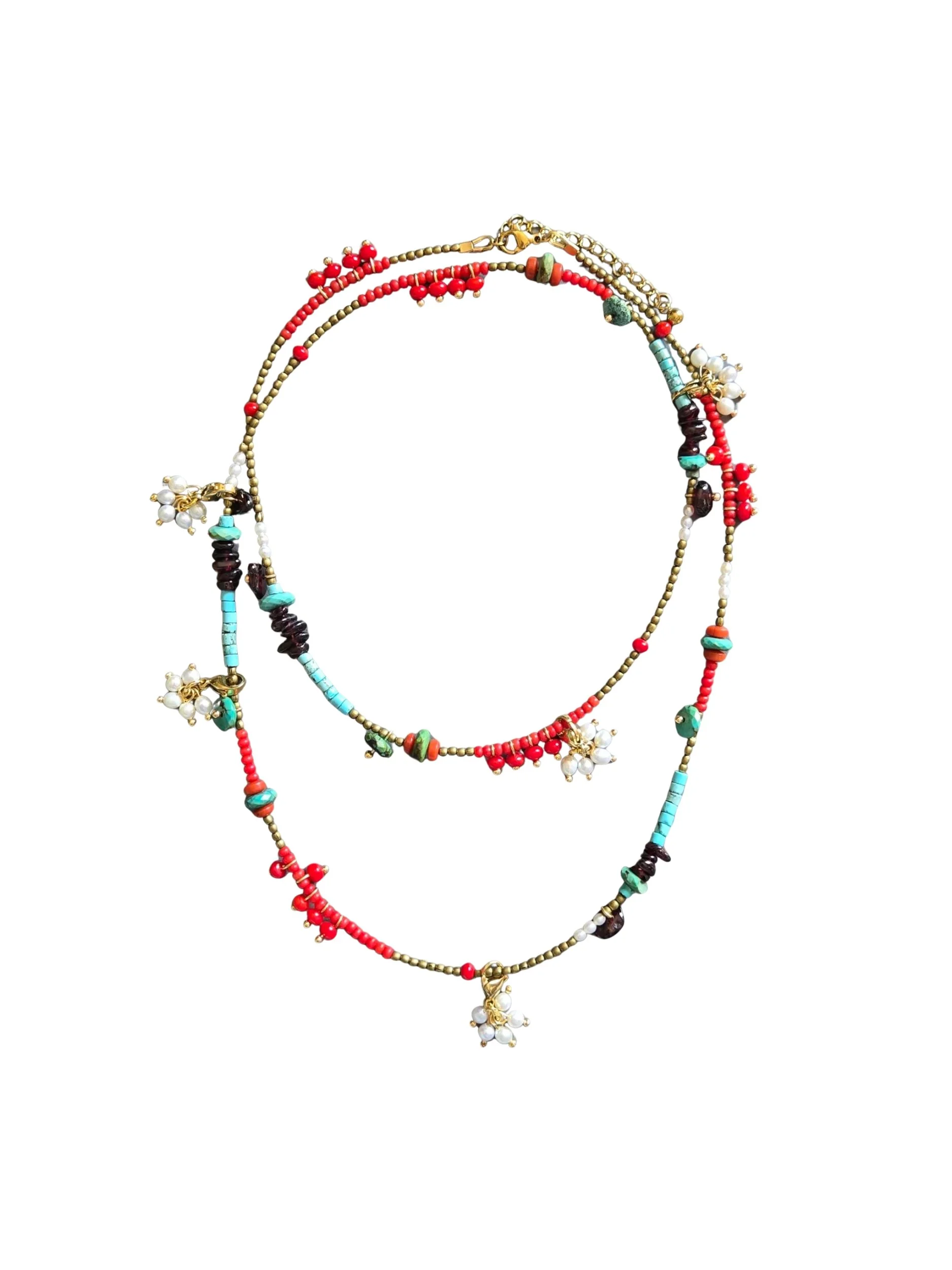 Meredith Waterstraat coral necklace