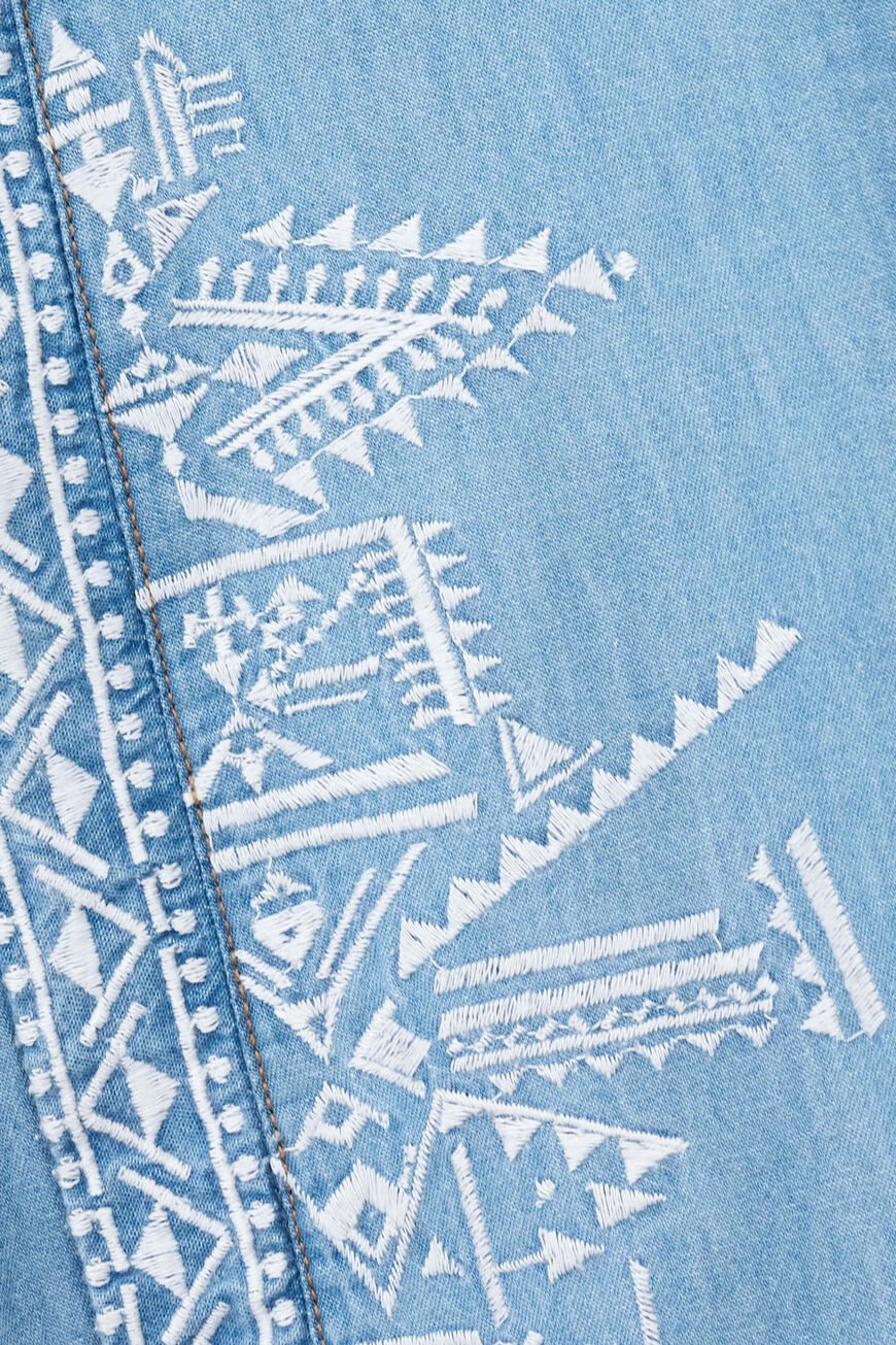 Ba&sh laura blouse detail denim
