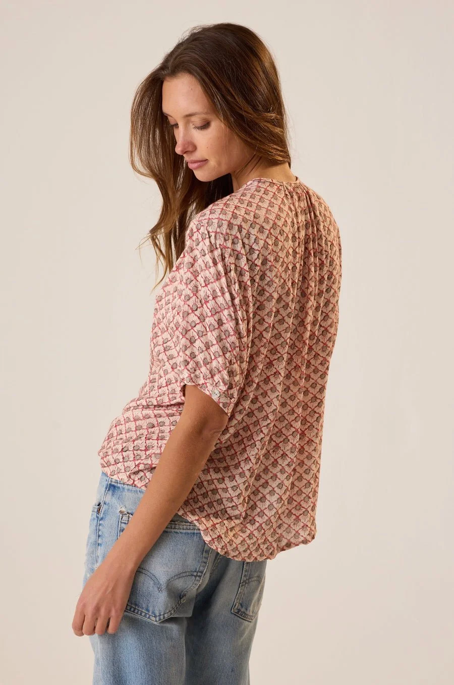 Natalie Martin Collection Violet Top scallop blush