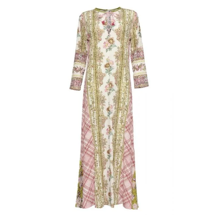 D'Ascoli Cora Dress pink and green