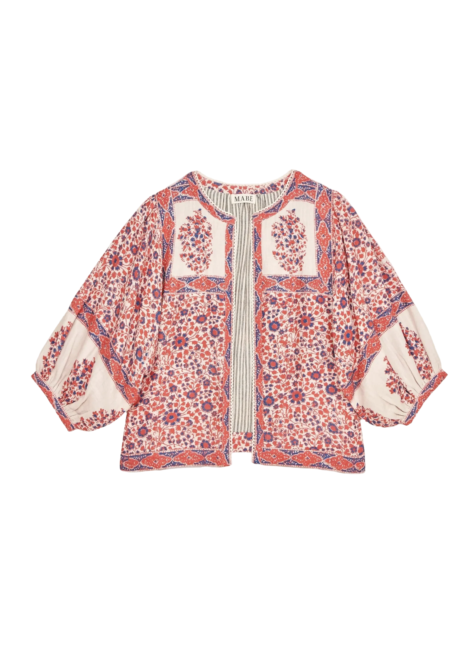 M.A.B.E Apparel della jacket red and navy