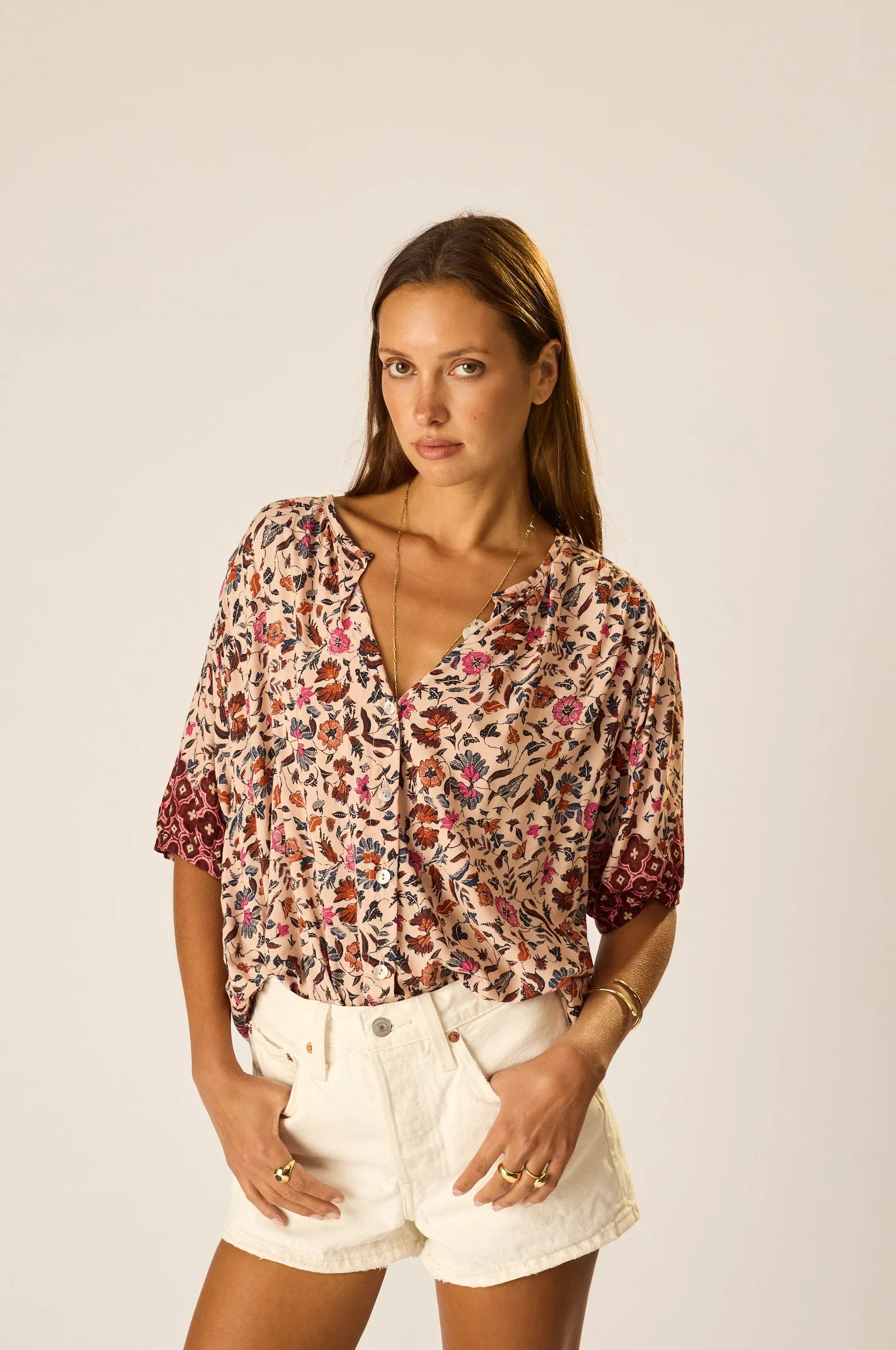 Natalie Martin violet top