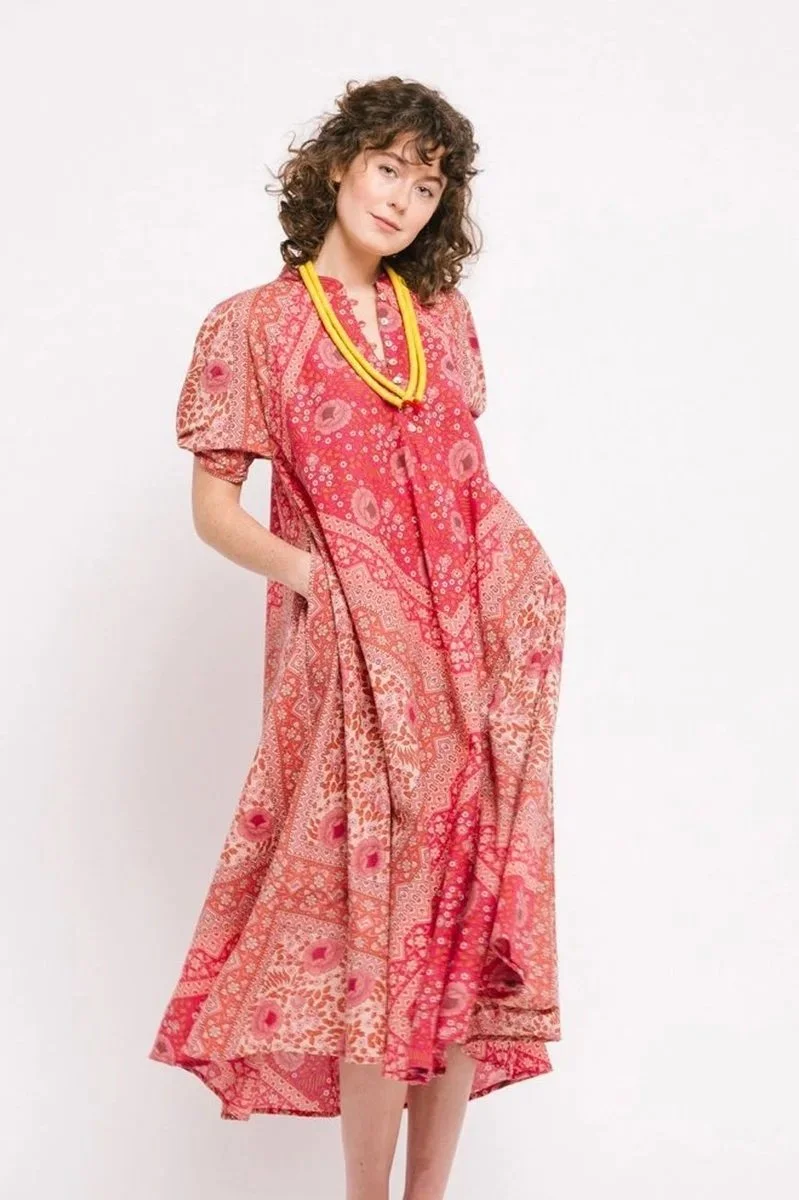 Matta New York manasi booj dress raspberry