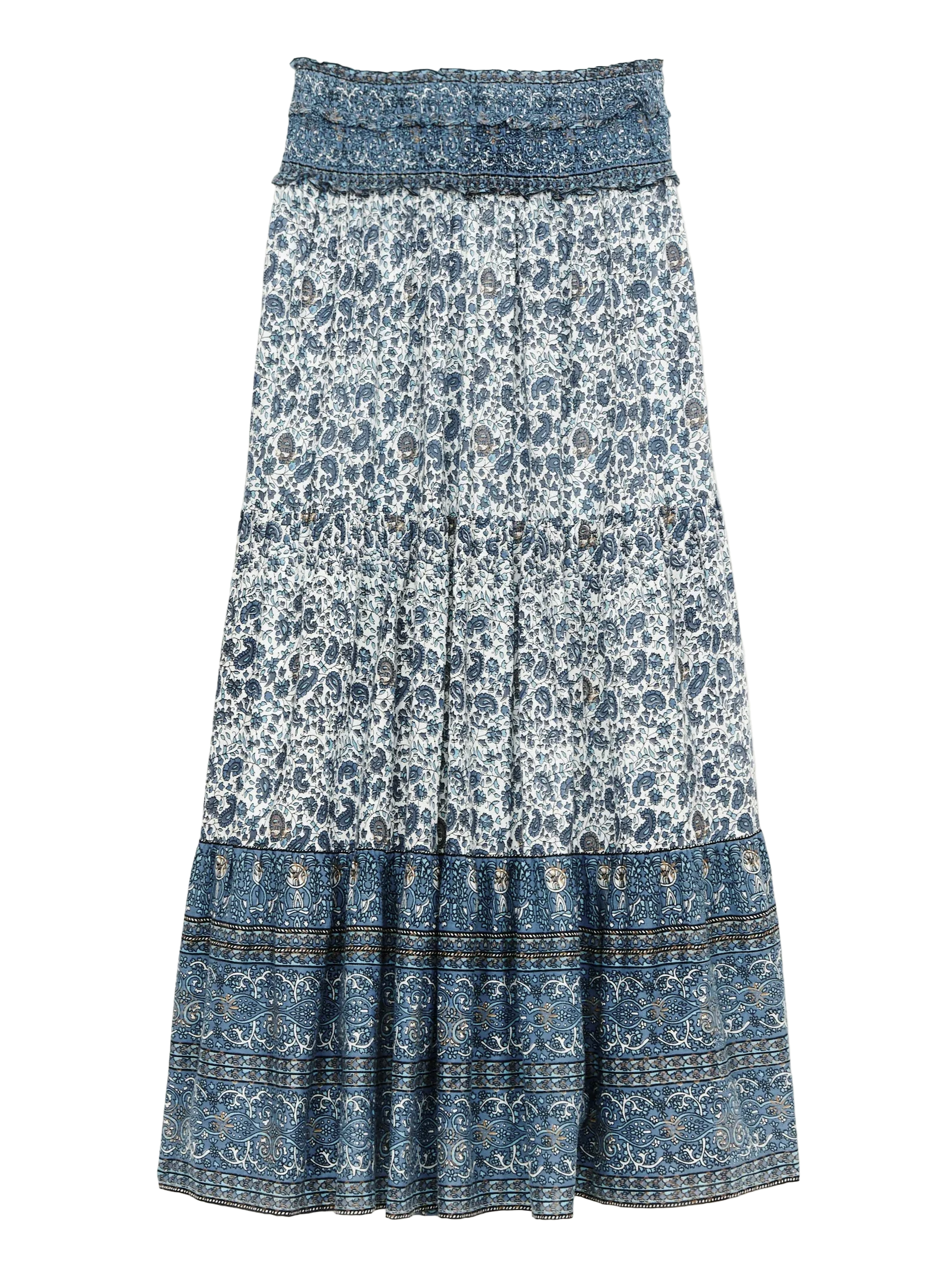 M.A.B.E Apparel esti maxi skirt blue