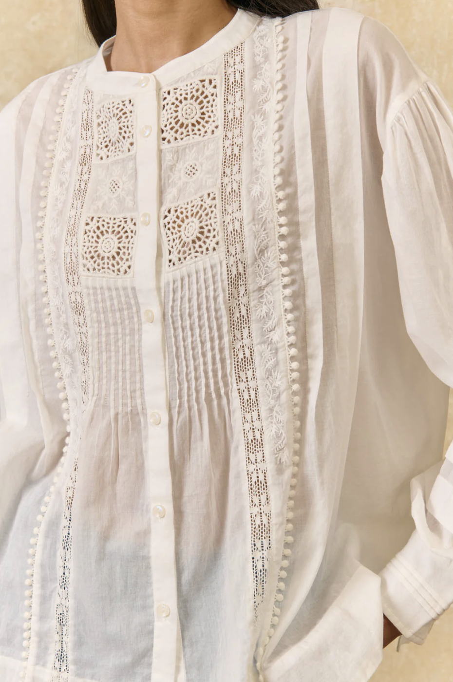 Louise Misha Sophie Blouse close up detail