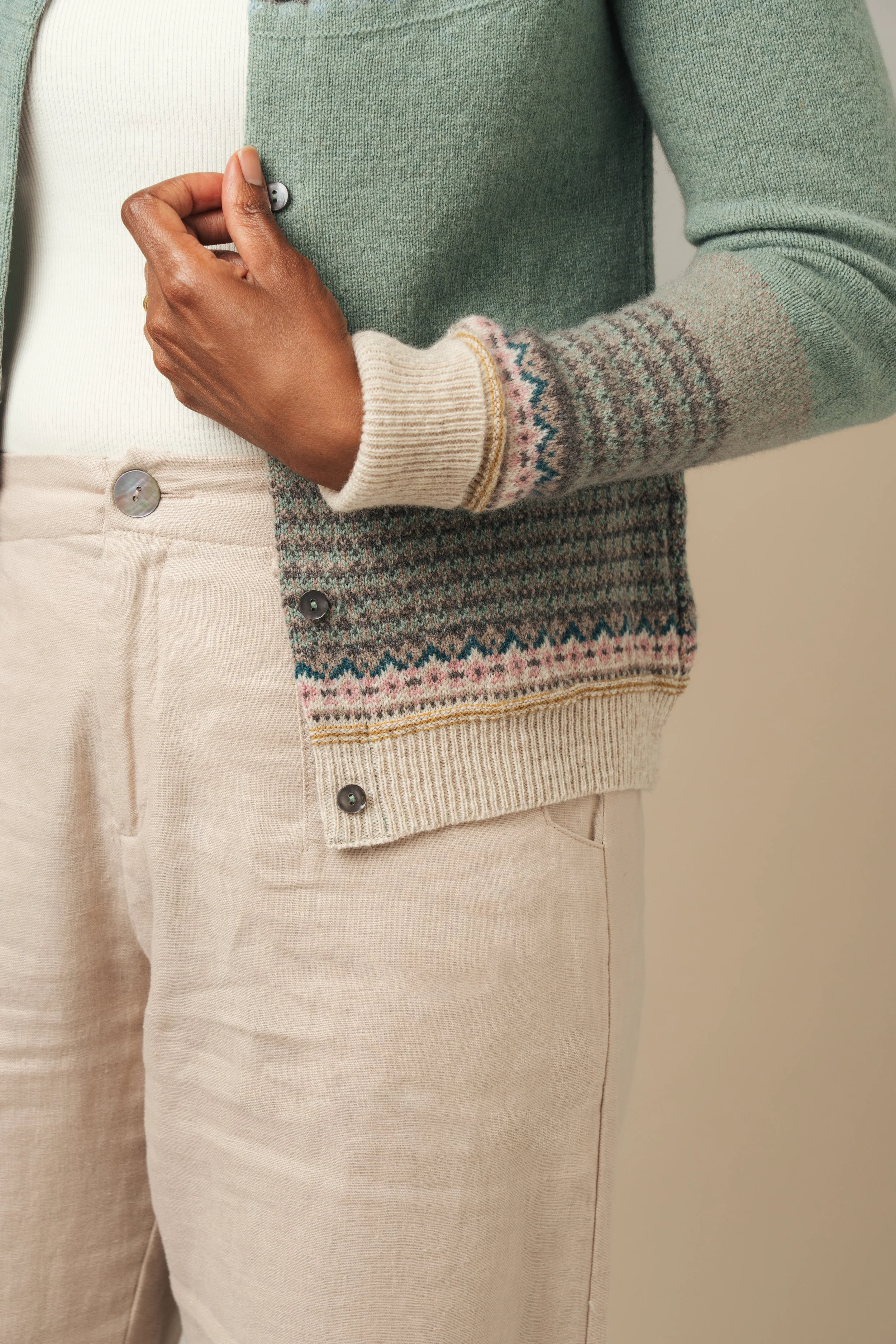 C3735 - Alpine Cardigan - Sage - MODELSHOT - 4.JPG