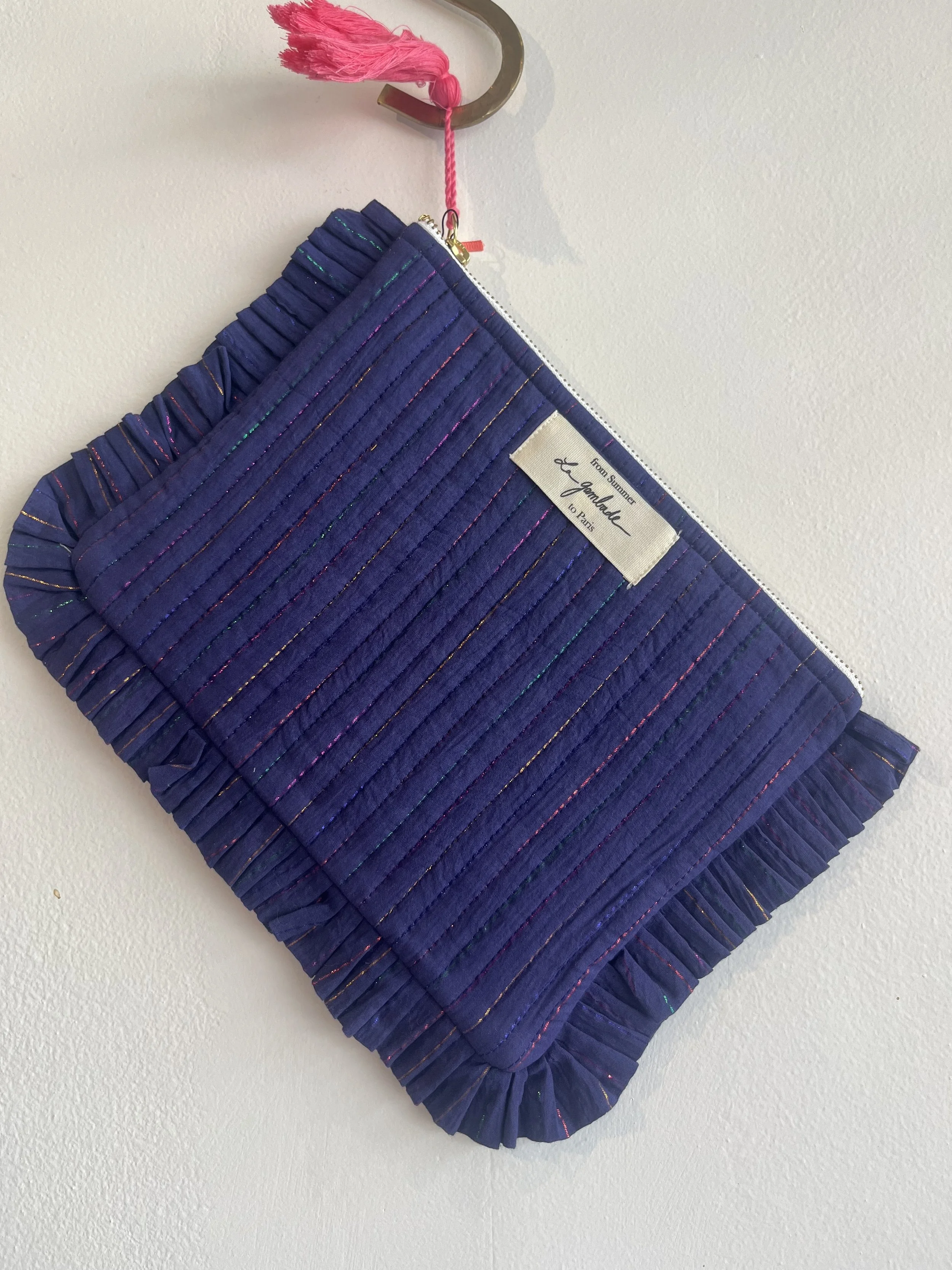 La Gambade french cotton clutch bag