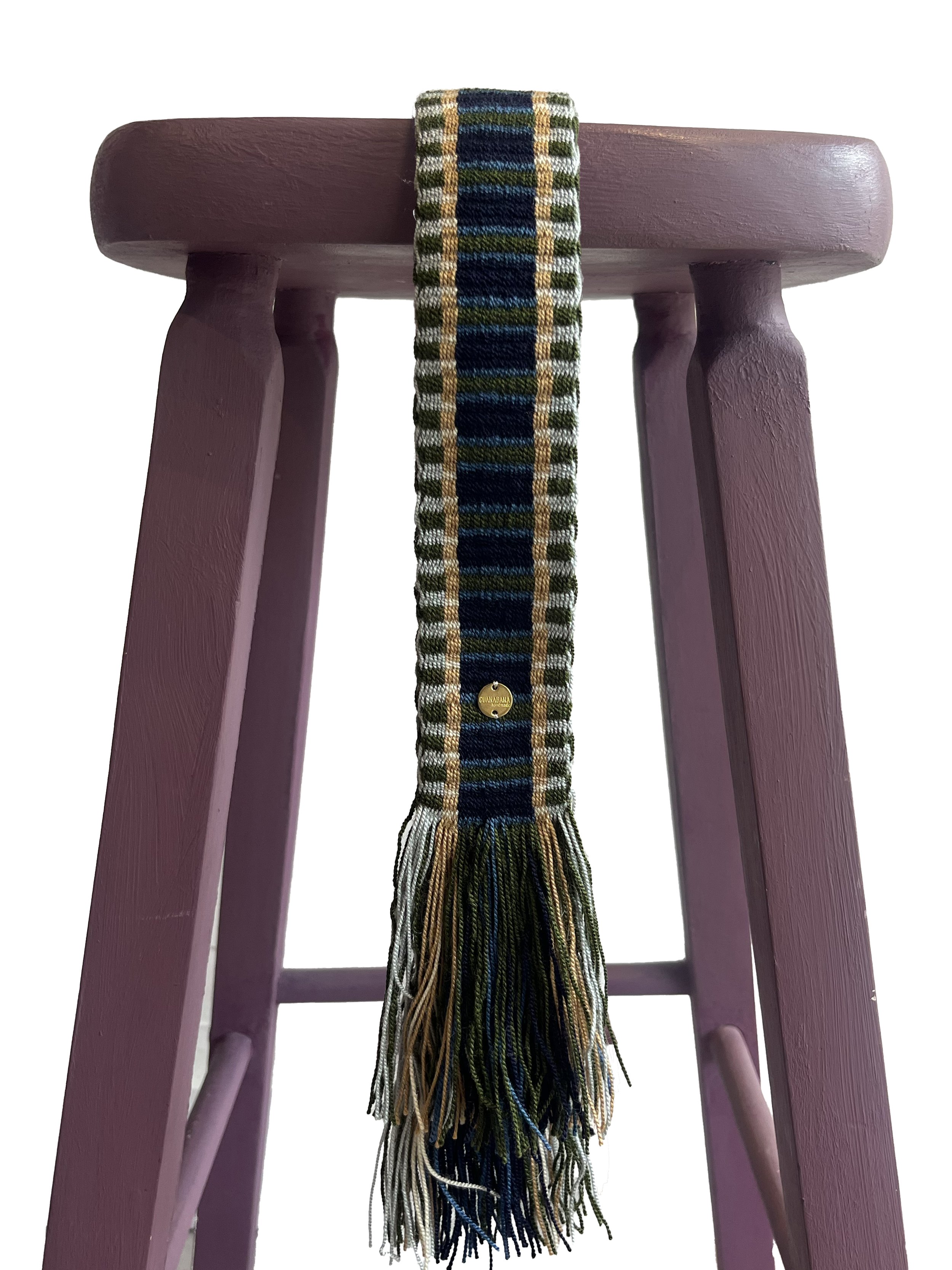 Guanabana Handmade belt green blue