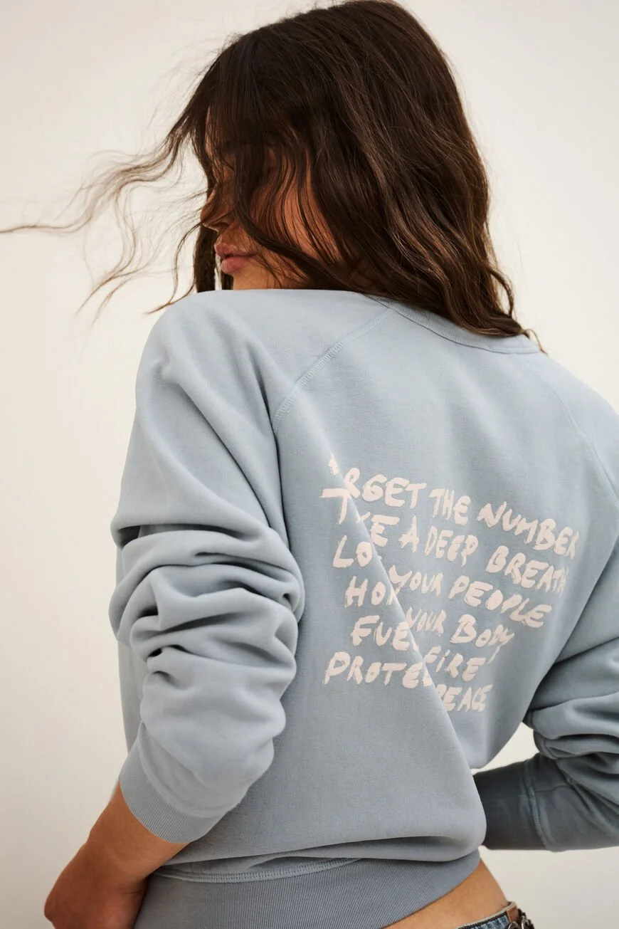 Ba&sh swing sweatshirt blue