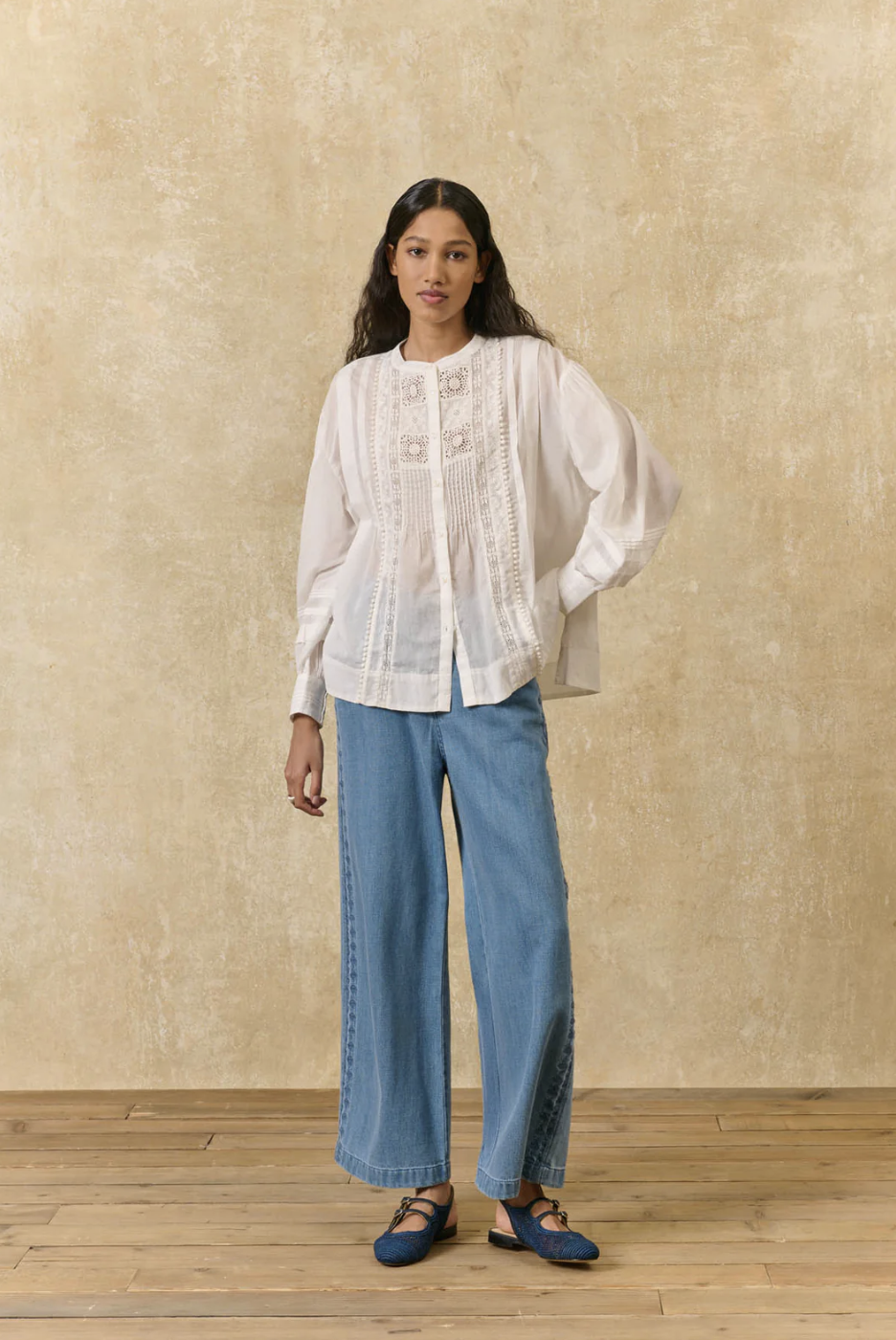 Louise Misha Sophie Blouse on model front