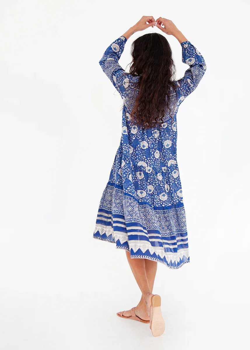 Matta New York Yamini Booj Dress ocean on model
