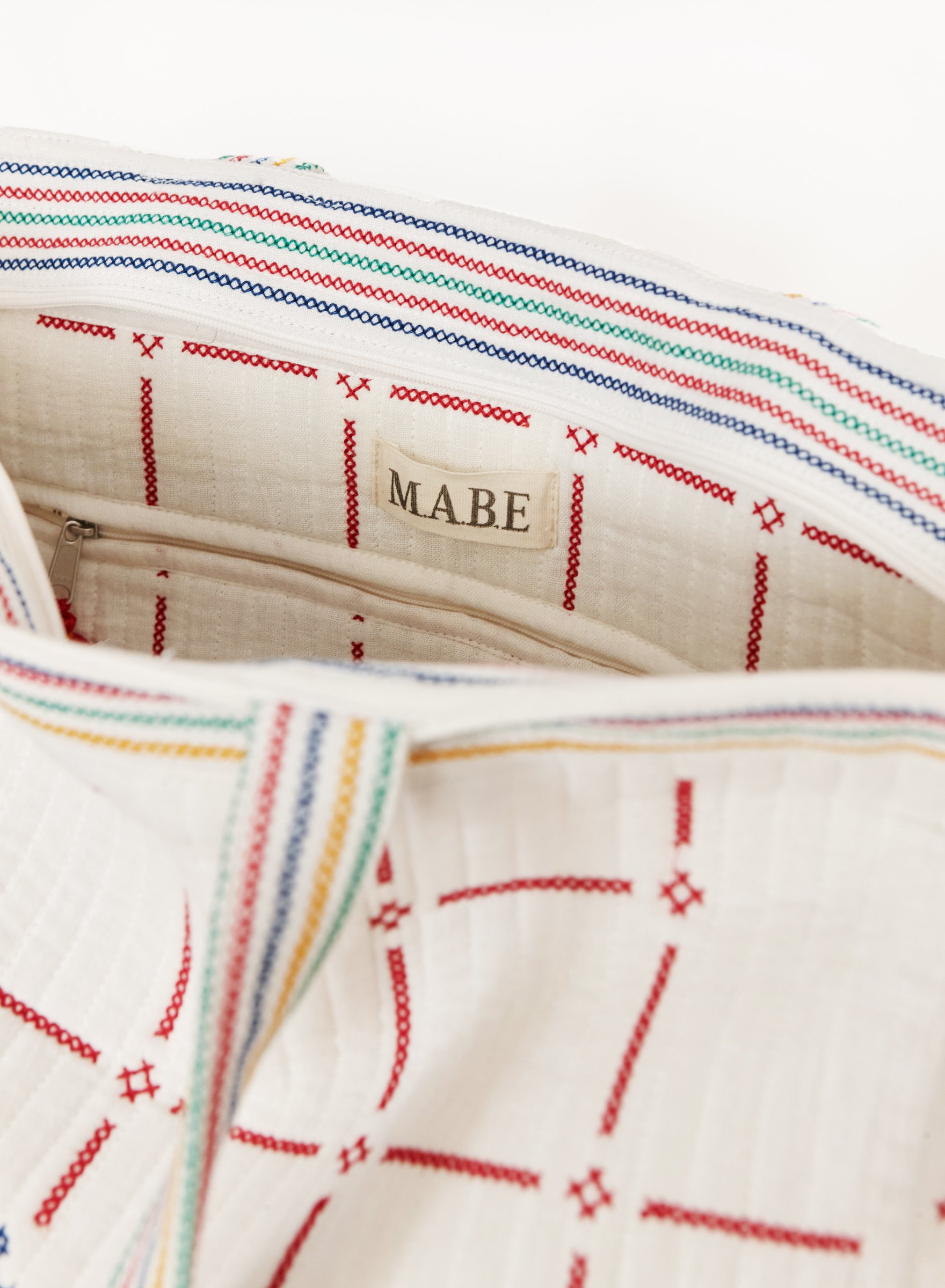 M.A.B.E Apparel laney quilted tote multicoloured