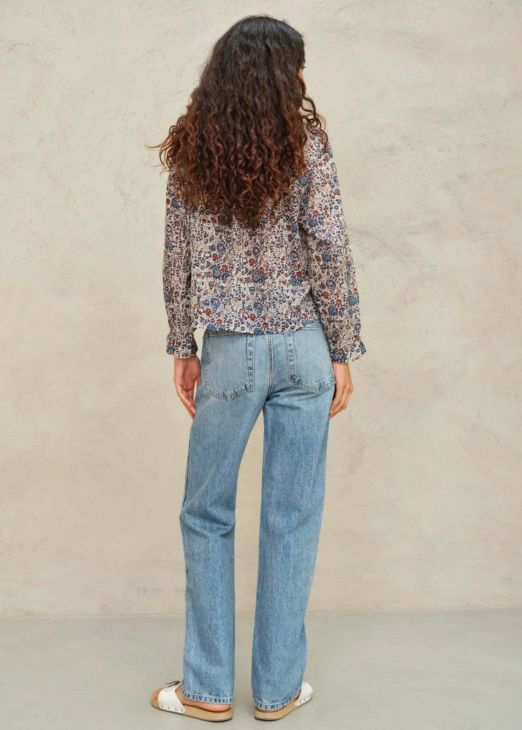 M.A.B.E Apparel cass long sleeve blouse