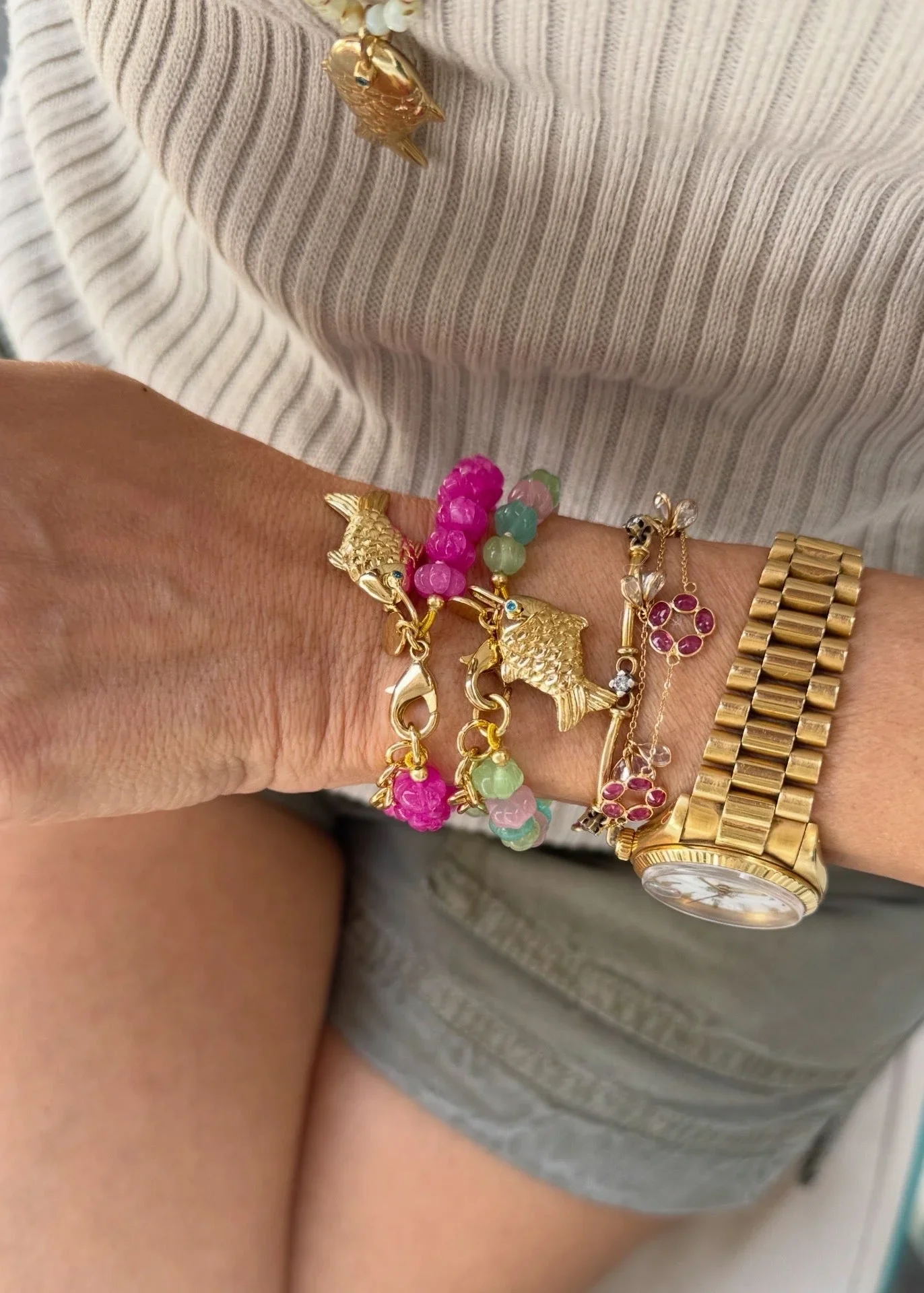 Sara Lashay Raani bracelets on model