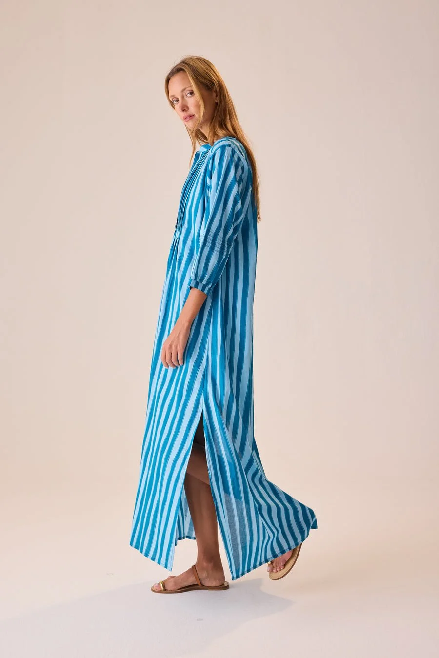 Natalie Martin Collection Sammie Dress blue stripes