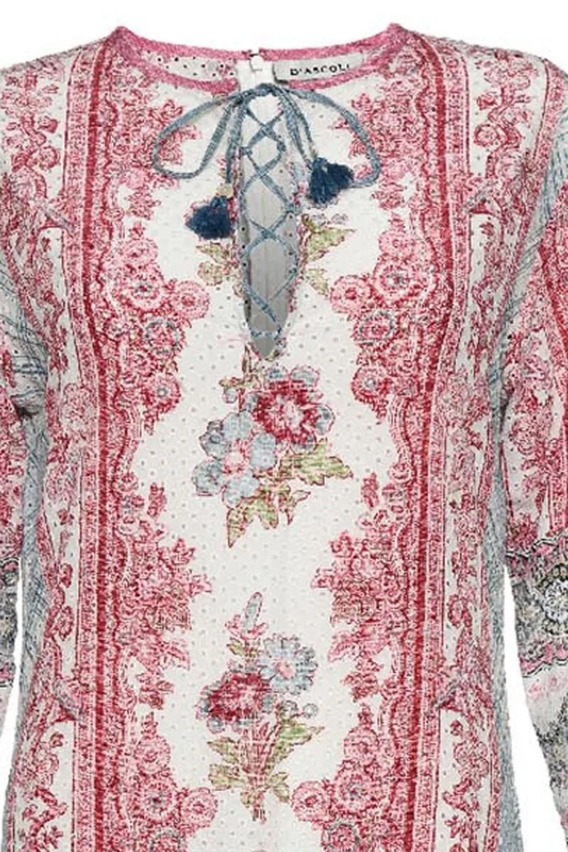 D'ascoli Cora Dress pink and blue