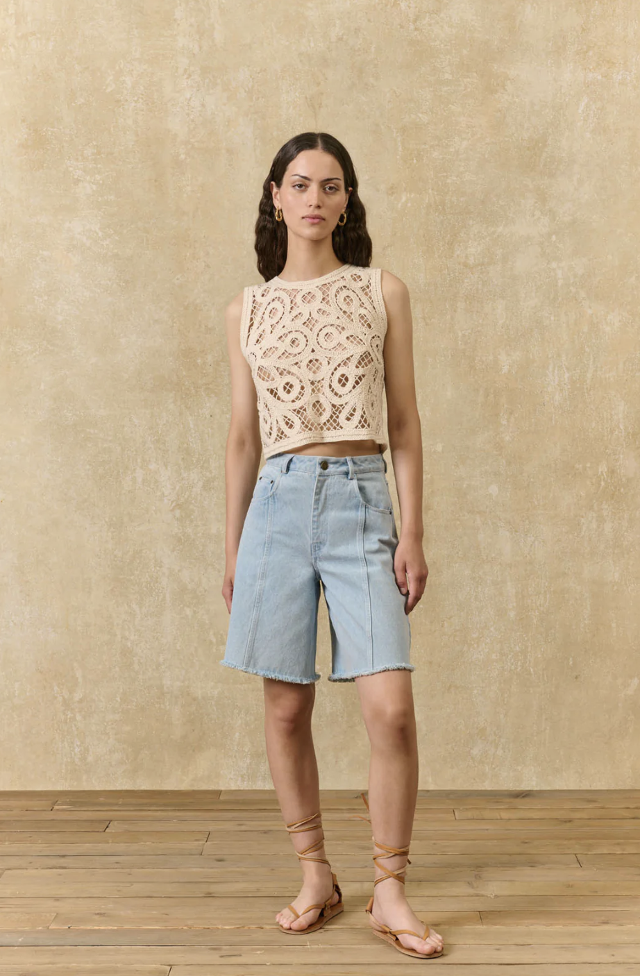 Louise Misha Gloria Top on model front