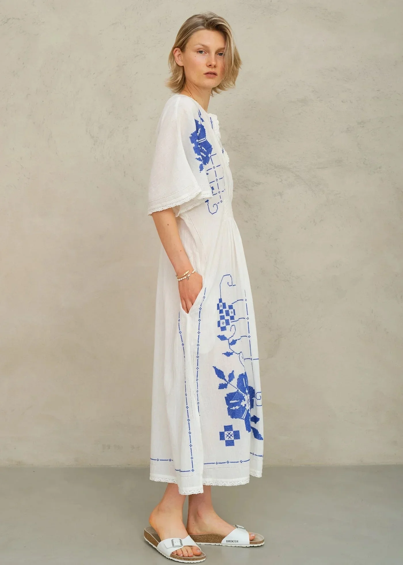 M.A.B.E Apparel laney dress blue