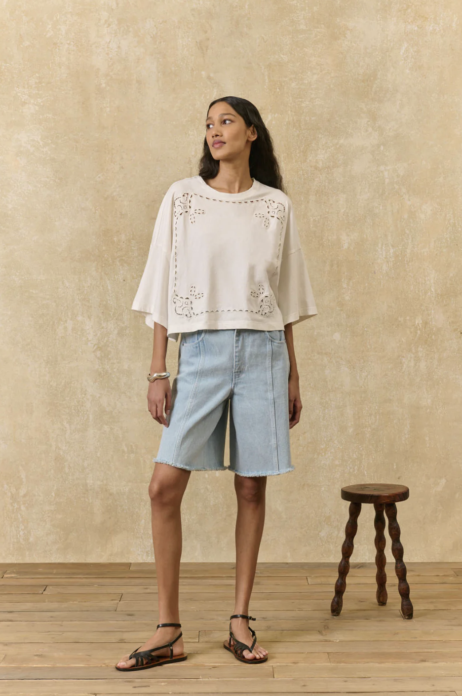 Louise Misha Neolar T-Shirt on model front