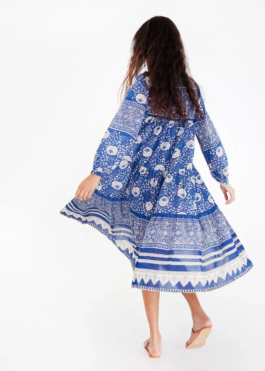 Matta New York Yamini Booj Dress ocean on model
