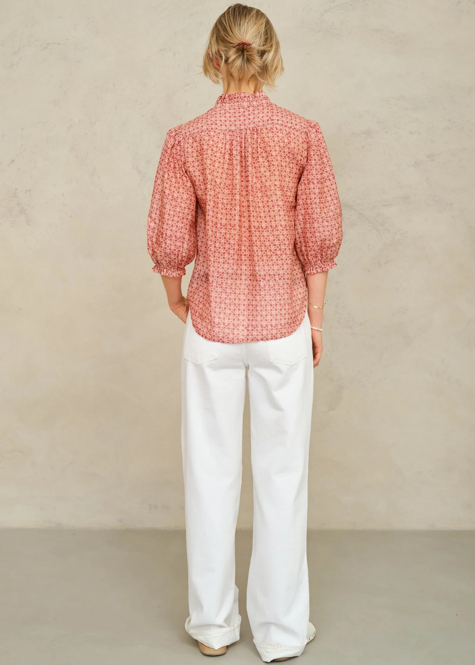 M.A.B.E Apparel cassia blouse pink