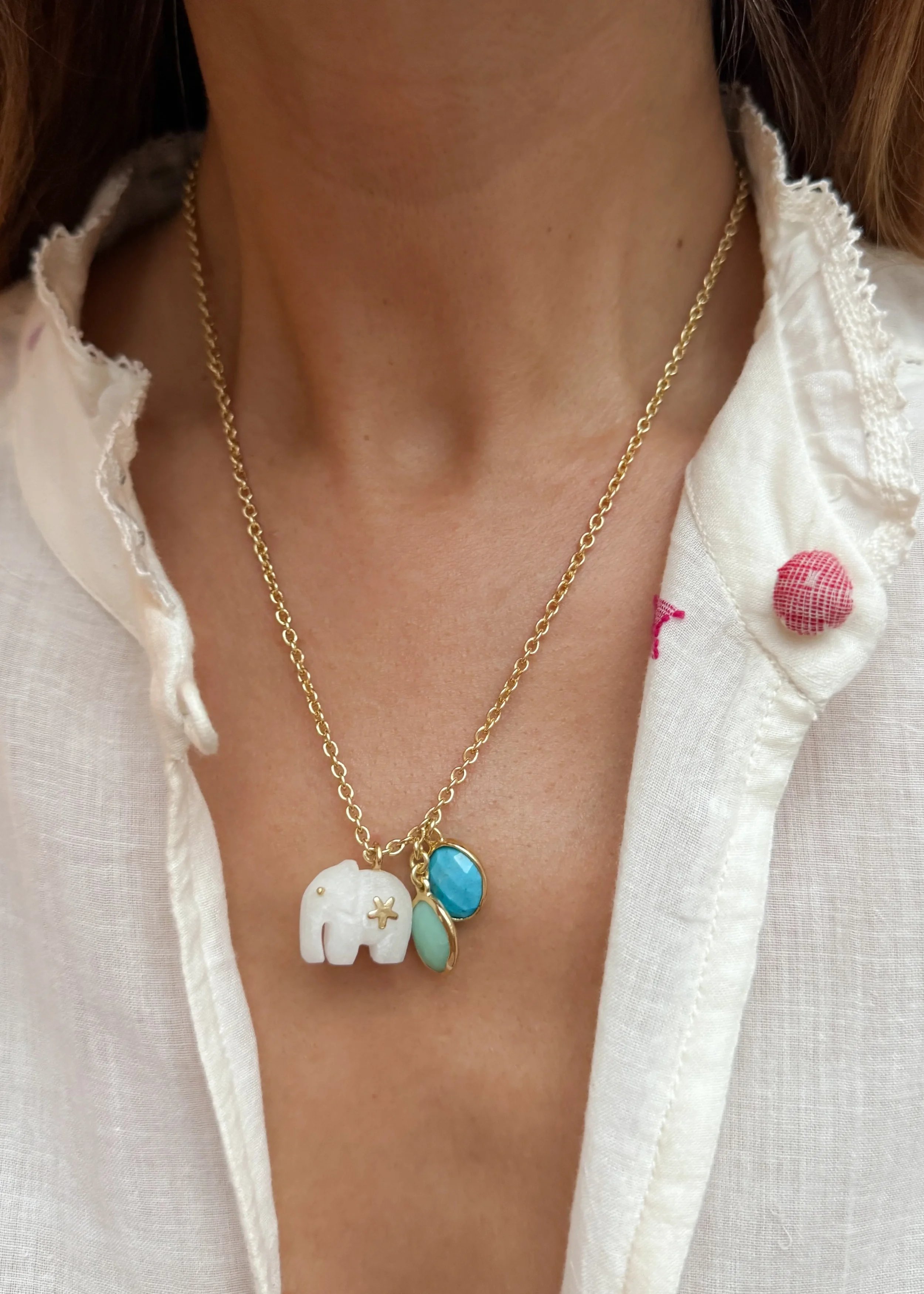 Sara Lashay Baby Hathi necklace