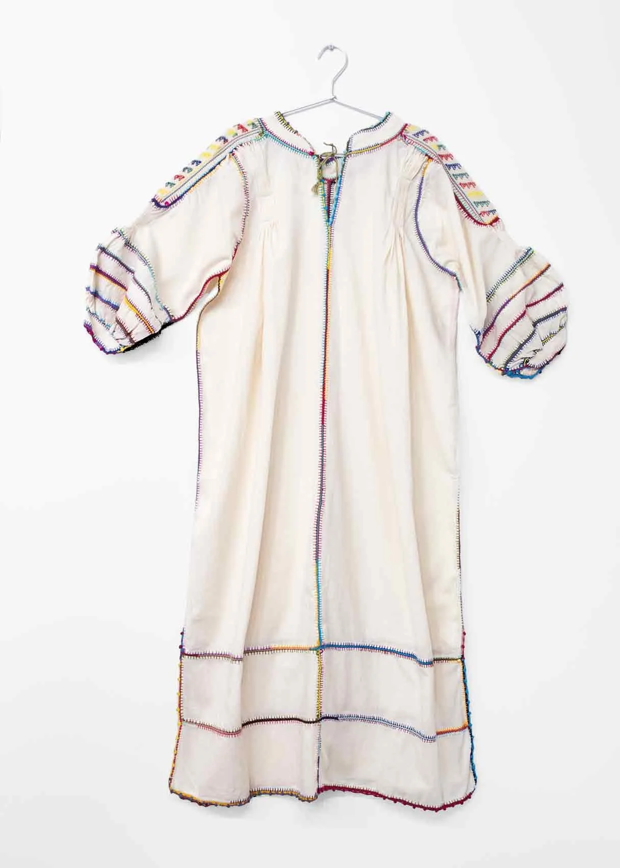Matta New York sirena dress natural multicolour long sleeves