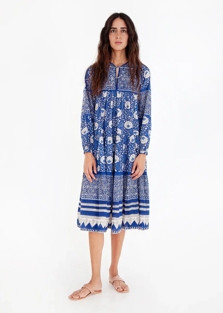 Matta New York Yamini Booj Dress ocean on model