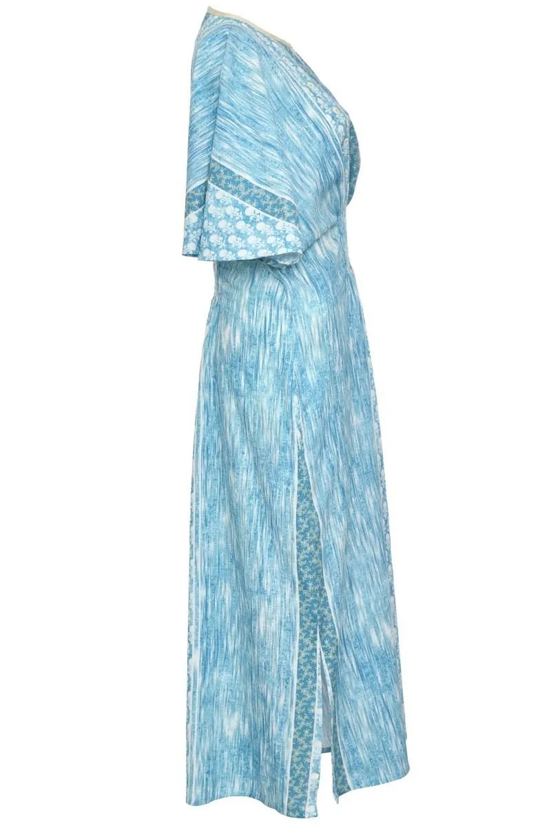D'ascoli Spray Dress blue cotton
