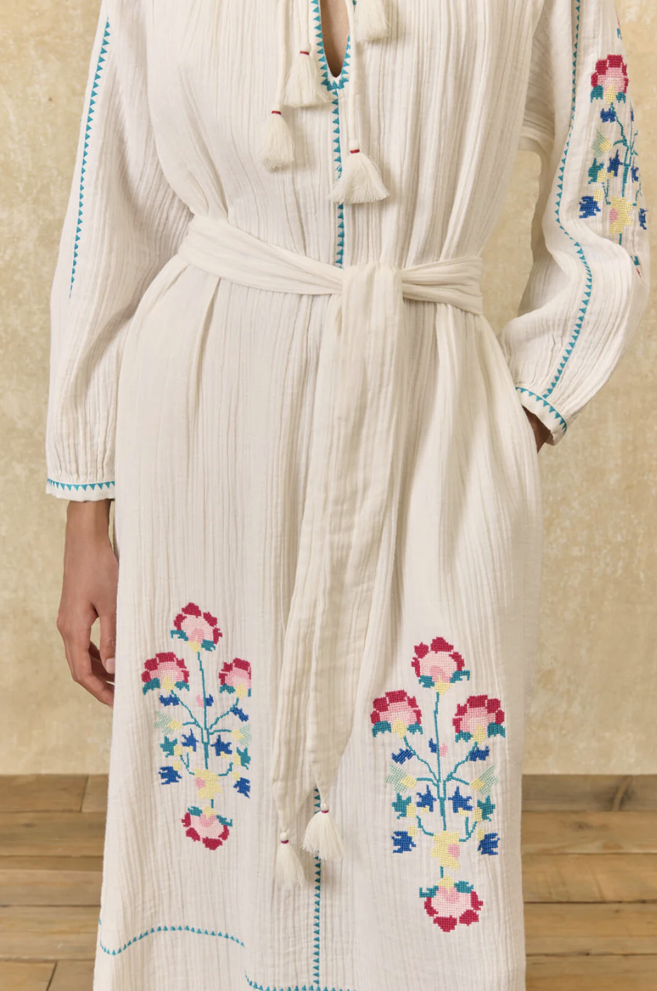 Louise Misha Marta Dress on model detail