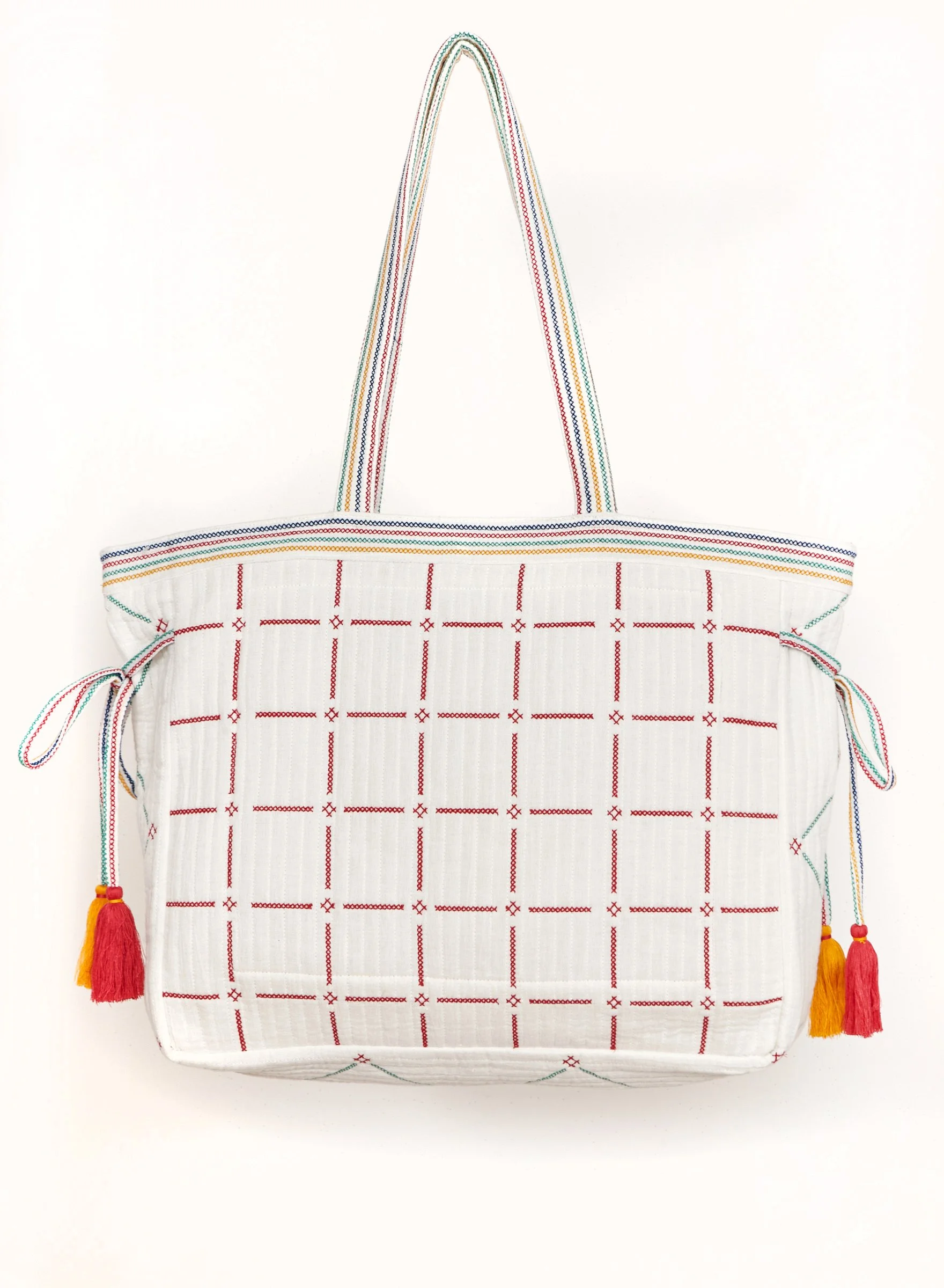M.A.B.E Apparel laney quilted tote multicoloured