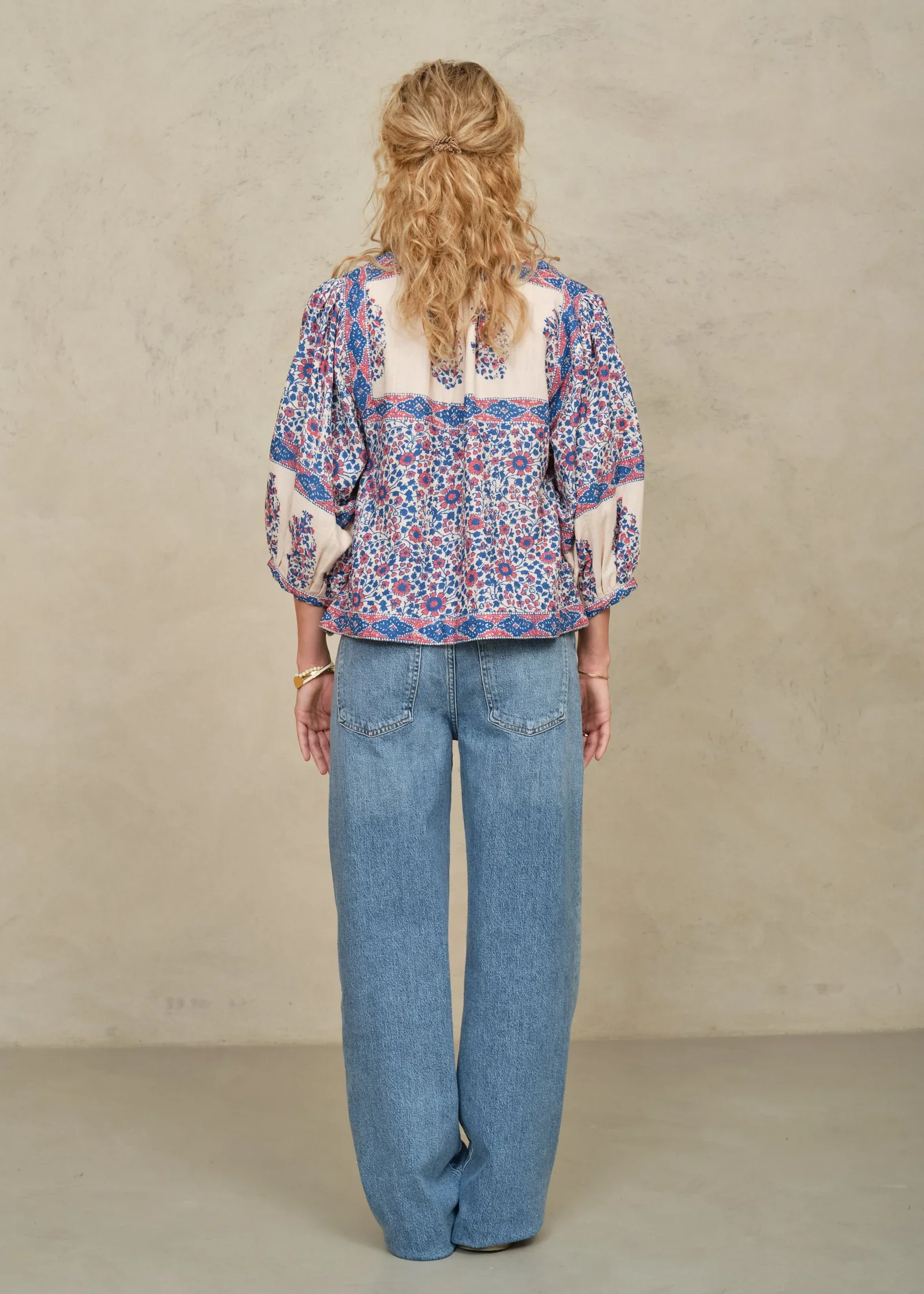 M.A.B.E Apparel della jacket back view on model