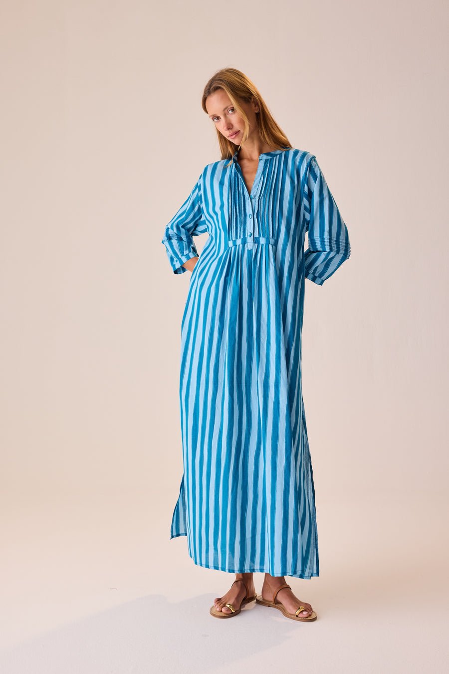 Natalie Martin Collection Sammie Dress blue stripes