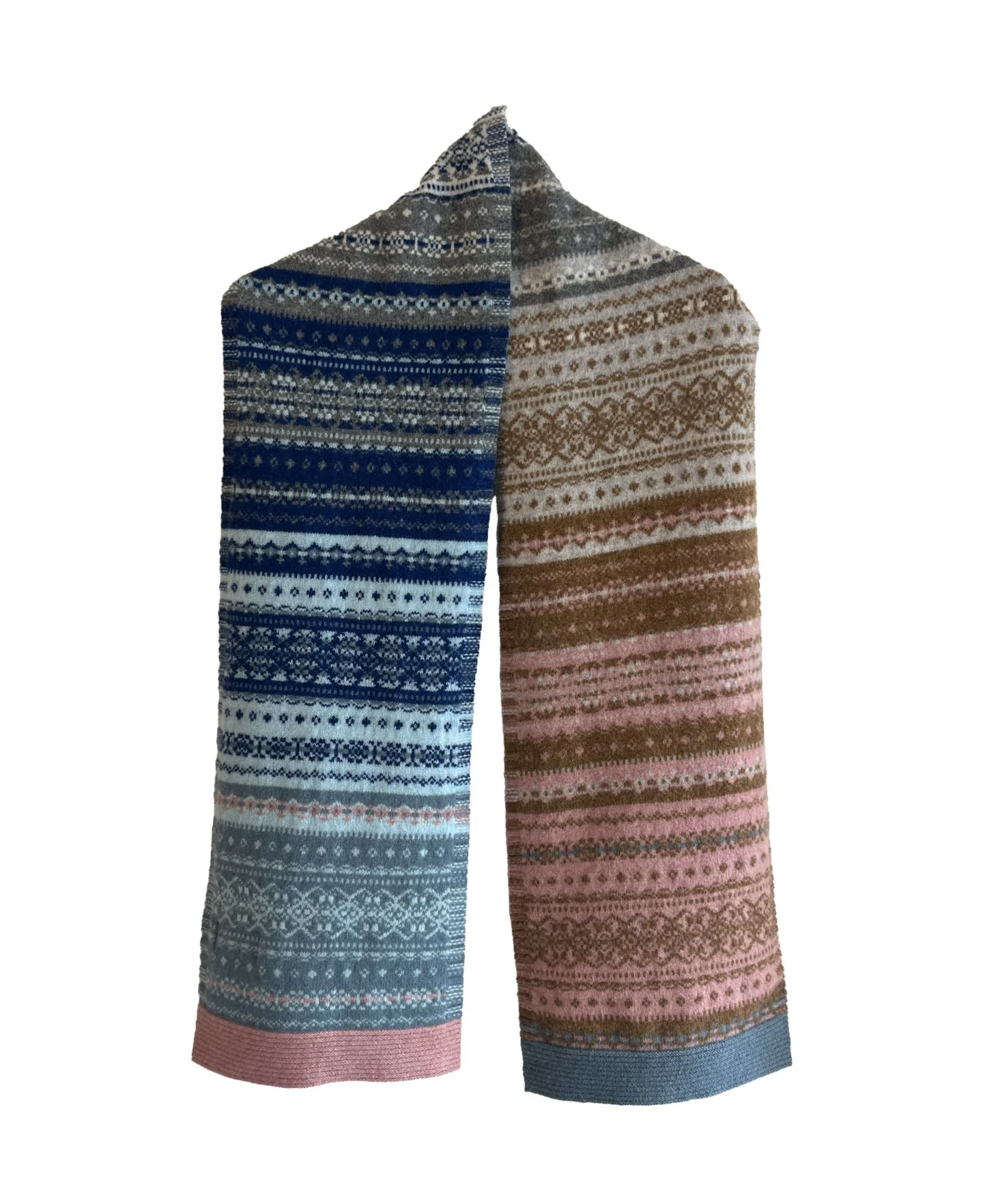 Eribé Alloa Fairisle scarf dew