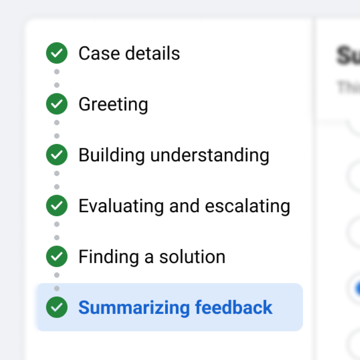 design detail for QA experience