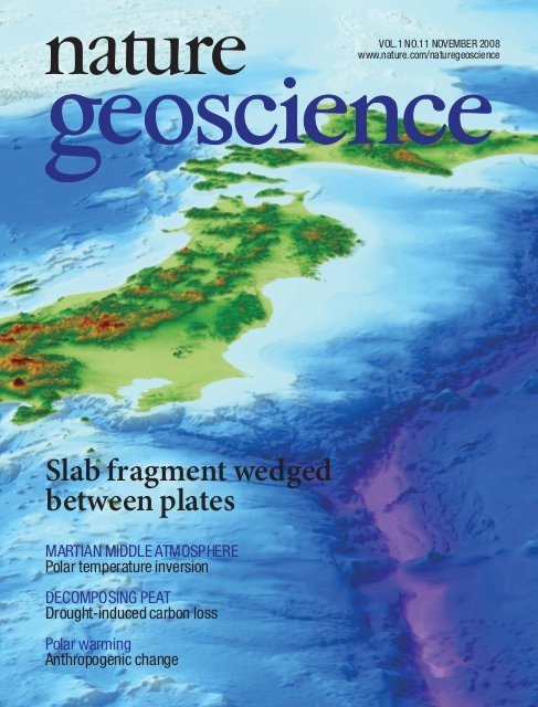 Nature Geoscience cover Toda et al 2008 (1).jpg