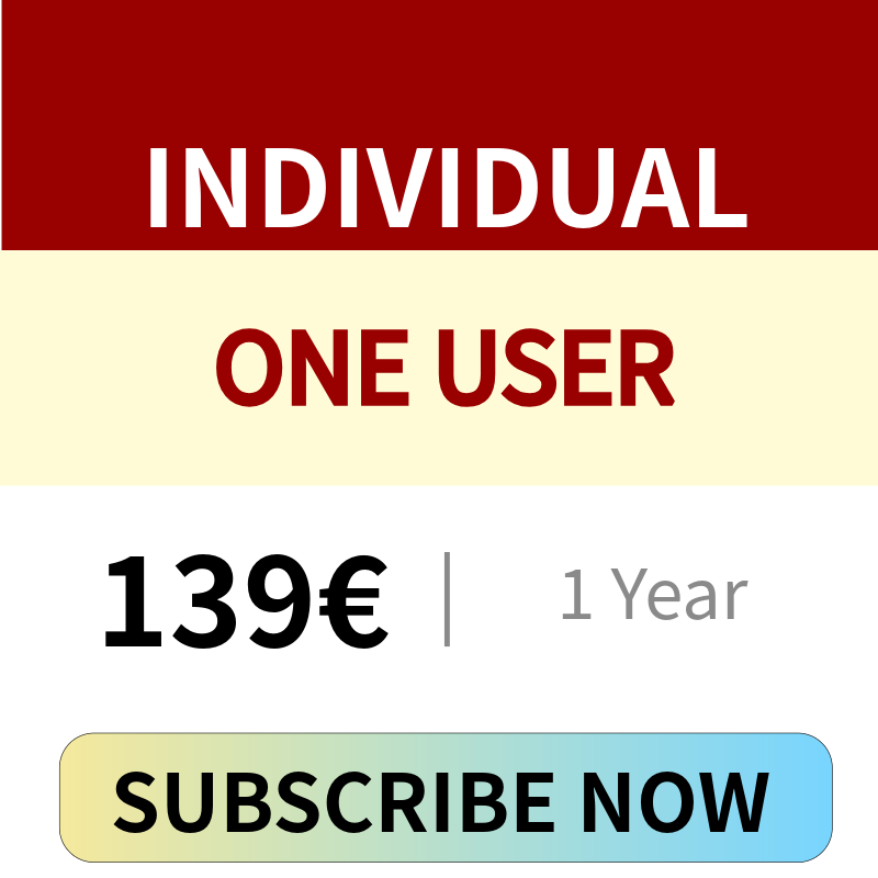 Individual Subscription (1 user / 1 year)
