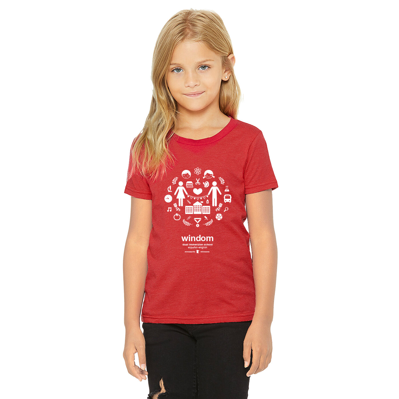 Bella_YouthShortSleeve_3001Y-HeatherRed-MDL.jpg