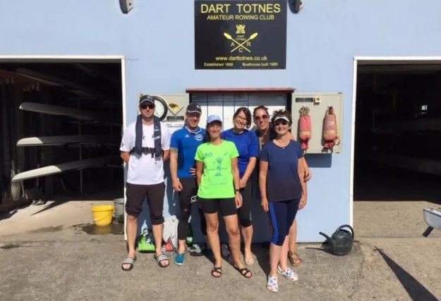 Training auf dem River Dart in England