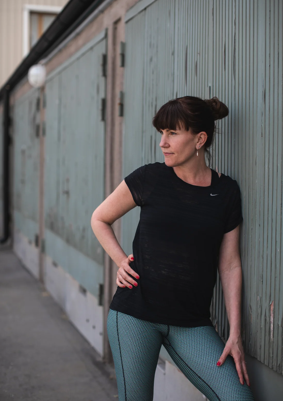 Porträttfotografering på gym - Med PT Anna Reinhold Landaeus