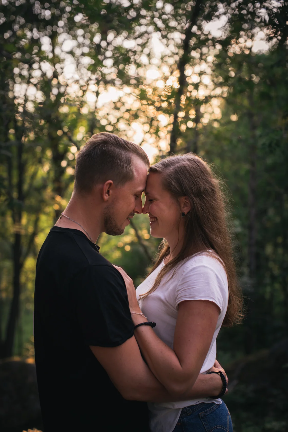 Provfotografering innan bröllopet