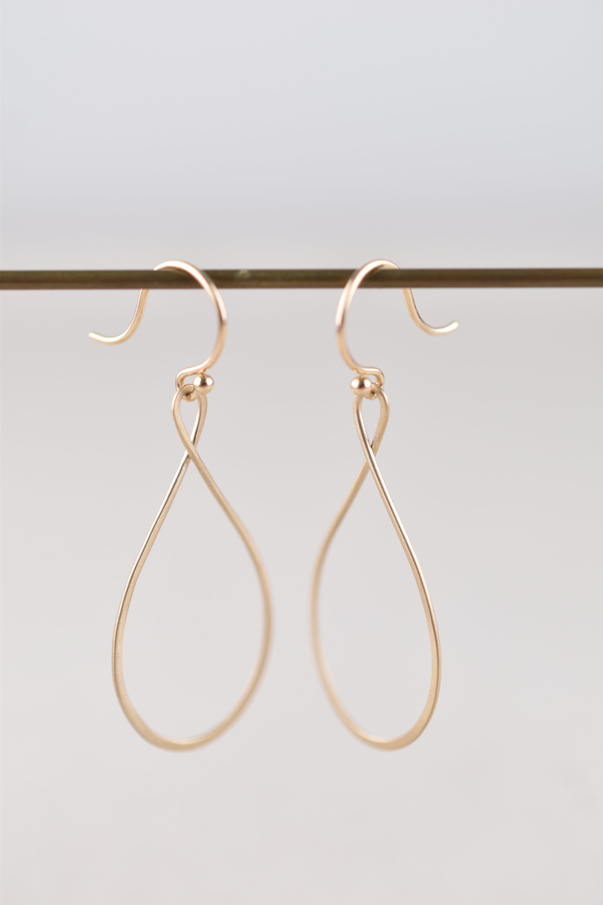 Teardrop Keyhole Earrings