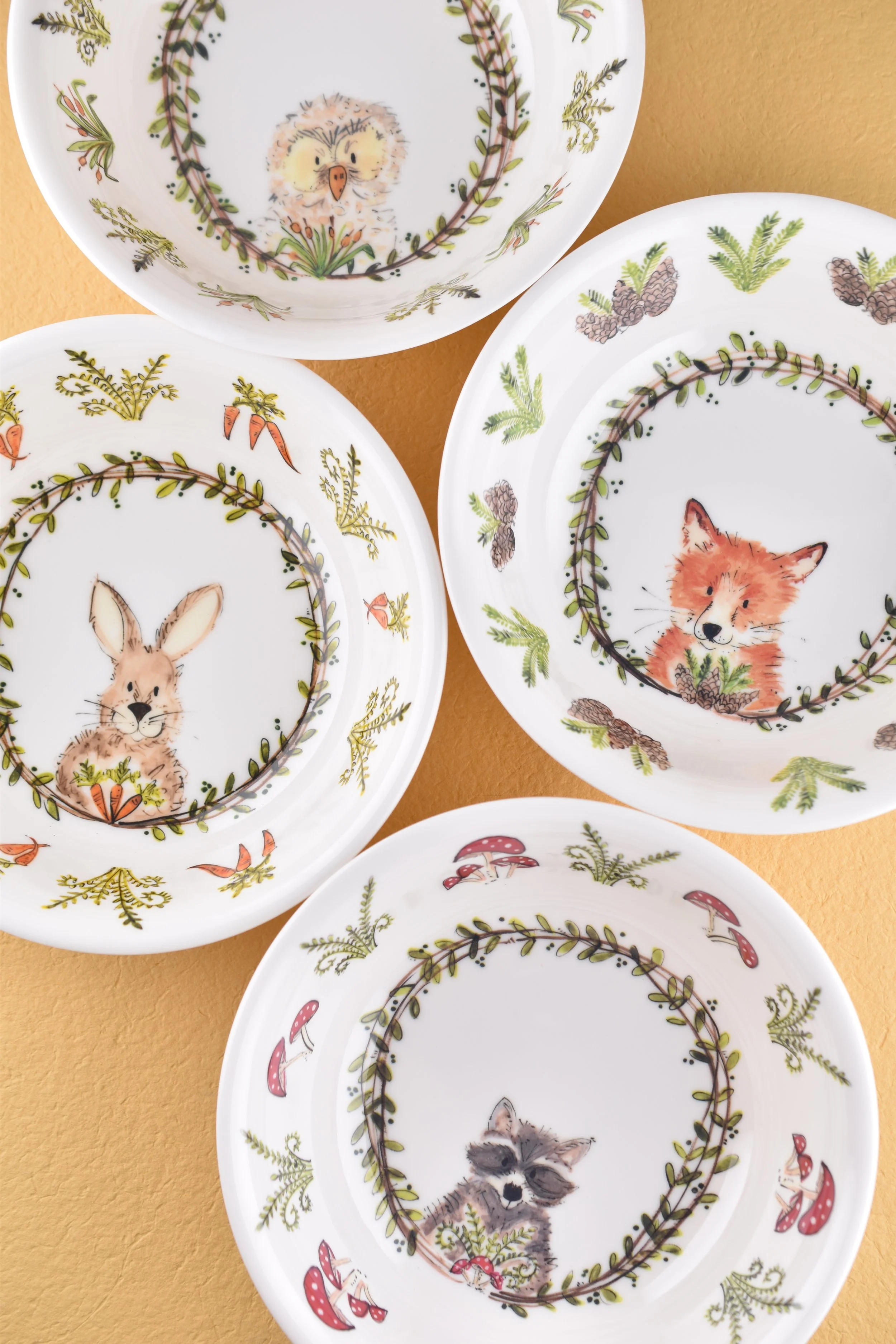 Woodland Creature Bowls