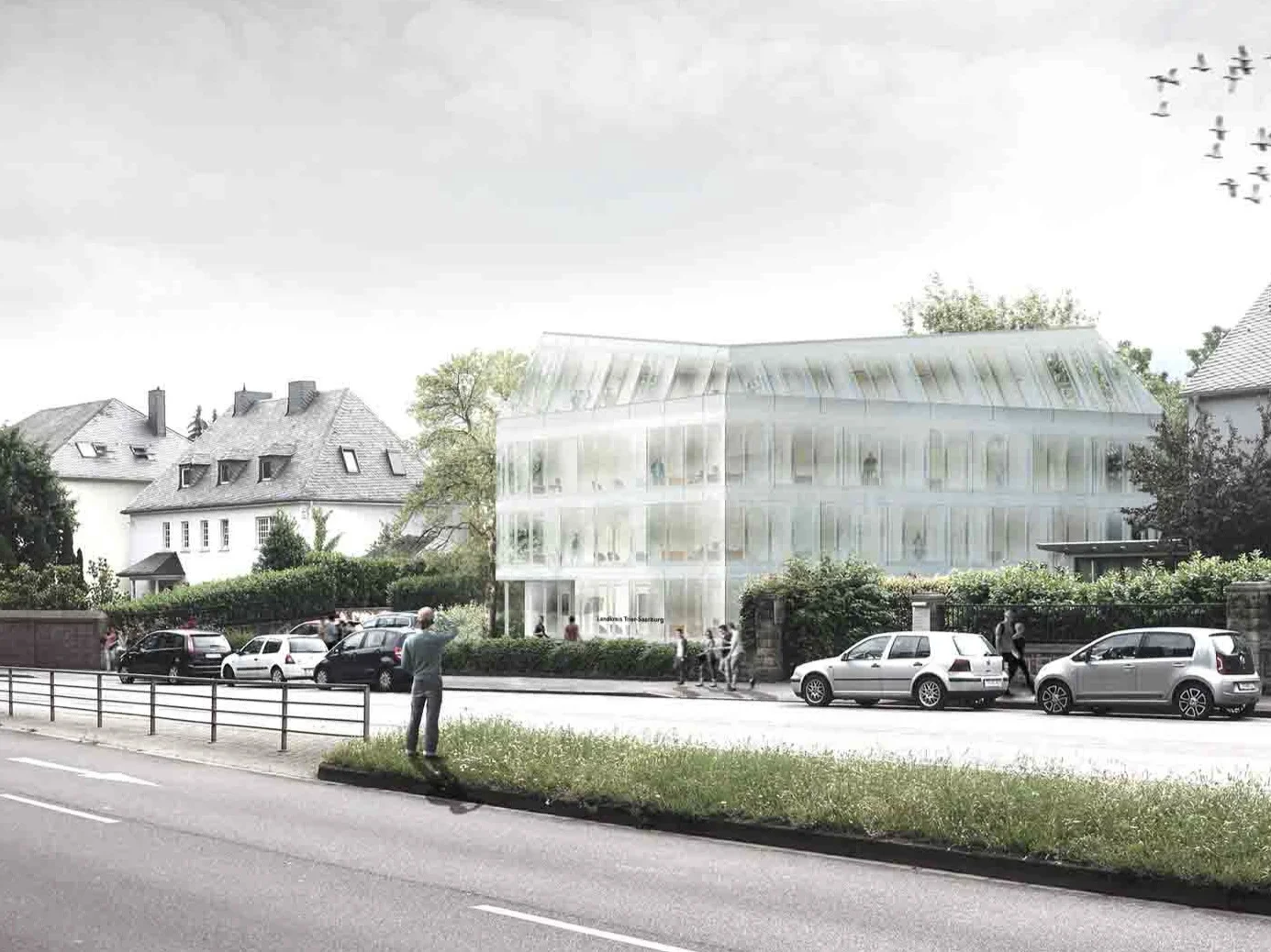 Wir freuen uns sehr, dass Scheidt Kasprusch Architekten am 12.01.2018 den 1. Preis in dem Planungswettbewerb gem. RPW 2013 (AK-RLP Nr. 2/07/17) für den Verwaltungsneubau Ostallee 71 des Landkreises Trier-Saarburg erhalten haben. Insgesamt waren nach Bewerbung 15 Büros aufgefordert am Wettbewerb teilzunehmen. Frank Kasprusch ist seit 2008 an der Hochschule Trier in der Fachrichtung Architektur Professor für Konstruieren und Entwerfen. Daher freut es uns um so mehr, dass wir den ersten Wettbewerb, an dem wir in Trier teilgenommen haben, für uns entscheiden konnten.