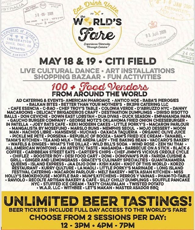 Hope to see you guys this weekend at @theworldsfare ! From 12PM - 8PM! With 100+ vendors you can literally taste the world. There are unlimited beer tastings, and much more! You can find us in ASIA, see you there! 😍🌀🥔