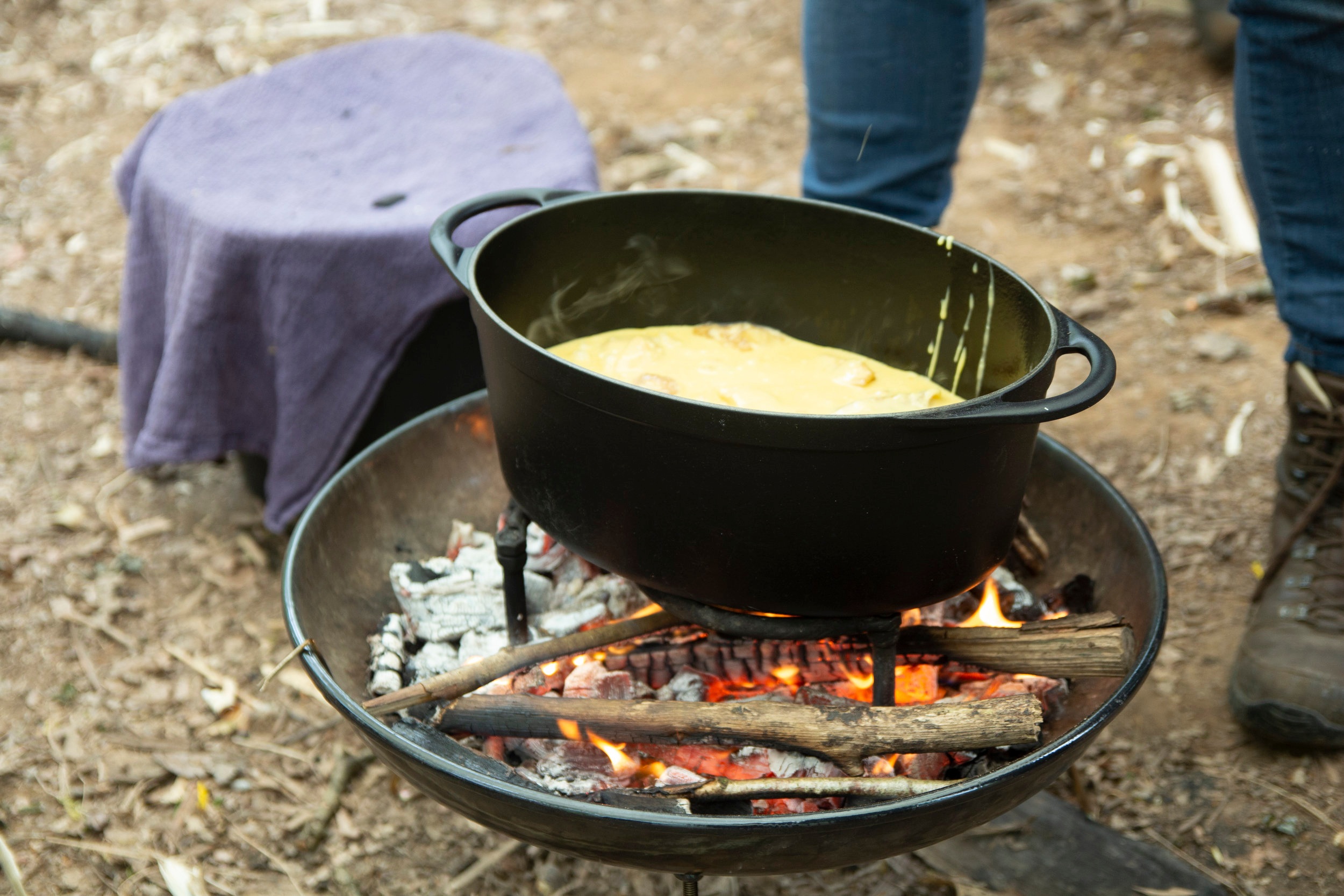 Forest school cooking