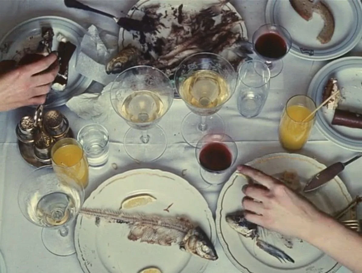 serving a platter, dropping a ball