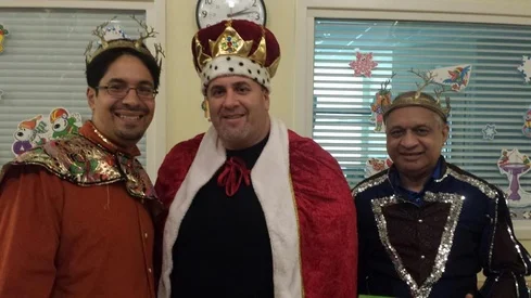Our very own Three Kings went on a mission today to deliver gifts for children, collected by an anonymous donor. That's the spirit of the season!