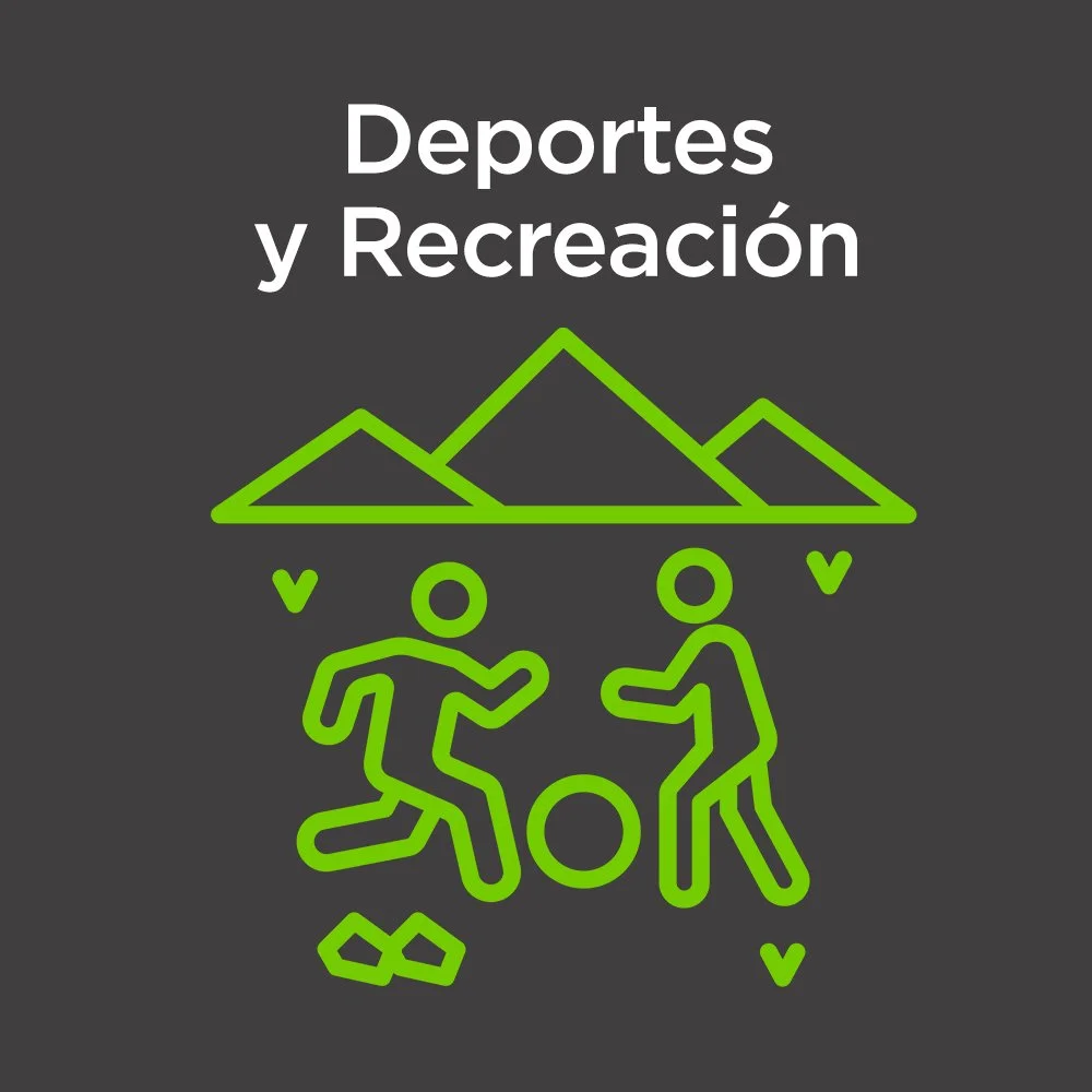  Deportes y Recreación  
Actividades que fomentan el ejercicio físico, el trabajo en equipo y la diversión a través del deporte y el ocio.